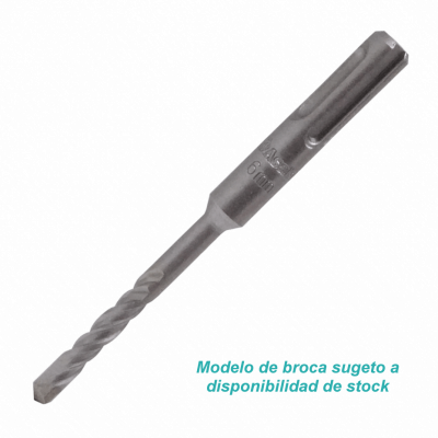 BROCA-611 6mm x 110mm Mecha para Martillo Perforador Hormigón SDS compatible-Hilti