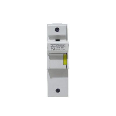 FUSE-B12 1x125A 22x58mm 690V Base p/Fusible Cilindrico en Riel Din RT18-125AM