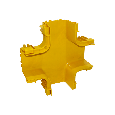 CCA-120-X 120x100mm Empalme Cruzado Horizontal Amarillo PC+ABS LSZH Conector Hembra