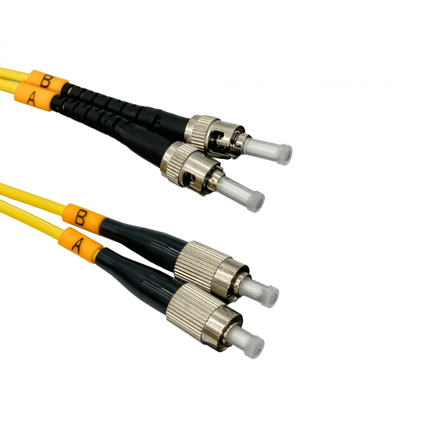 JFSTF25X Cable de Interconexión de Fibra Óptica Monomodo SM Simplex ST-FC de 25 metros, 3.0mm de diámetro, 9/125µm, con cubierta LSZH