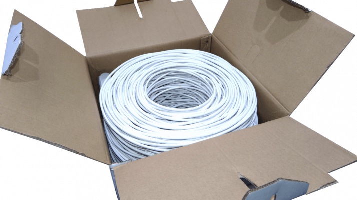 CBXC-FW3 LINKCHIP Calibre 25 AWG / 0,45 mm Conductor de Aleación de Aluminio Revestido de Cobre Cubierta de Polietileno para Exteriores Blanco Cable F/UTP 305 Metros