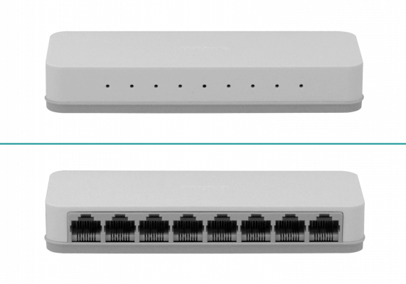 DES-1008C Switch de Escritorio D-LINK 8 Puertos 100Mbps No Administrable No Montable en Rack Incluye Adaptador 5V/0,5A Fabricado en Taiwán