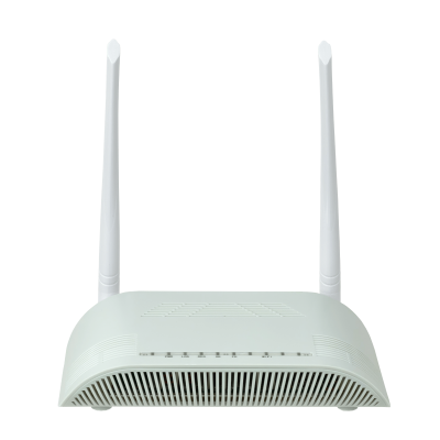 WK-3802W WOLCK ONU XPON inalámbrica N300 2.4GHz 1 puerto Gigabit 1 puerto Fast Ethernet 1 PON SC/PC monomodo incluye adaptador 12V
