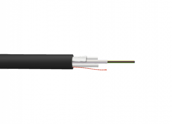 CFSJ12 SM 12-Fibras-G652D LSZH 7mm 2-FRP-2mm Cable Monomodo x-mt 2km sin-gelatina