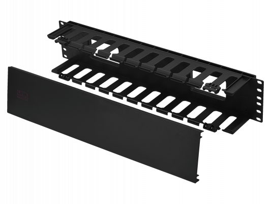 RAD-2L LINKMADE Bandeja de Plástico para Ordenador de 2U, Profundidad 73mm, para Rack de 19 Pulgadas