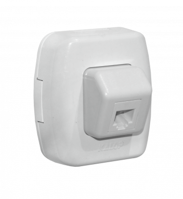 RST-11W KALOP Roseta RJ11/RJ14 6P4C Telefono Sobrepuesta Tekna Blanca KS39656
