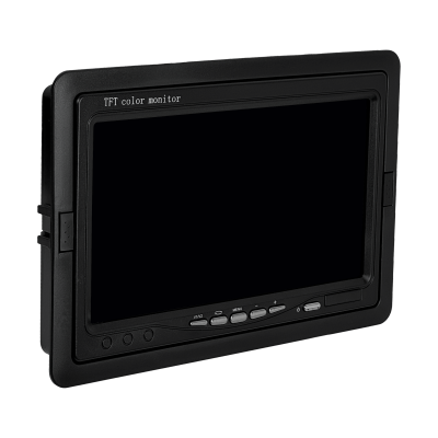 P7P Pantalla Monitor 7 pulgadas Análogo 2 Conectores RCA-H Plug 5,5x2,1mm Uso Auto/Pared