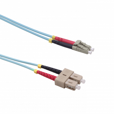 JF3LC5 5mt LC-SC OM3 MultiModo MM Duplex Jumper Fibra 50/125um 3.0mm LSZH