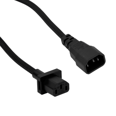 UCMC. UBIQUITI 1,8mt Negro Macho-Hembra Cable Poder 10A UACC-CABLE-C13-C14