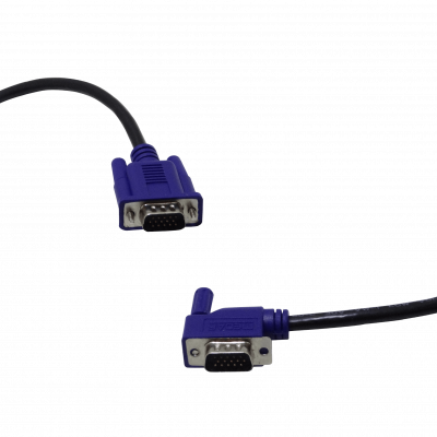 VGA-03LR 0,3mt HDB15 90ºR Macho-Macho DB15-M VGA-M Cable-24cm Video Blindado