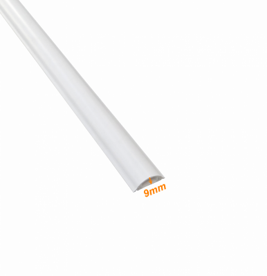 CC-P3510 LINKCHIP Canaleta Decorativa de PVC para Suelo Color Blanco Dimensiones 35x10mm Longitud 2 Metros Espesor Tapa 1,25mm Espesor Base 1,1mm