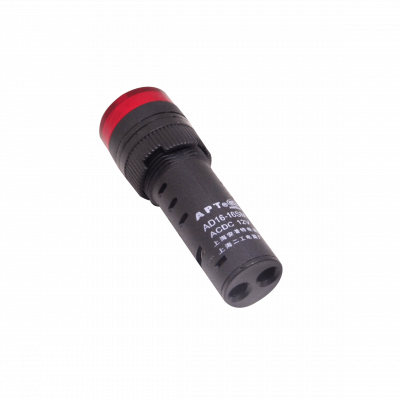 PILOTO-LEDB-R-12V Indicador Luminoso LED Rojo con Zumbador 12VDC/AC Diámetro 15mm Cabeza 19mm Altura 55mm