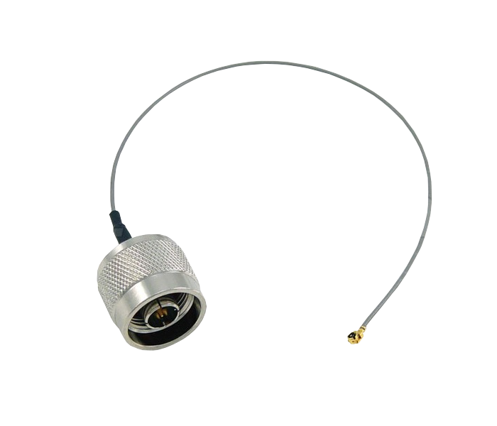 NM1LM-20CM 20cm U.FL N-Macho CA100 Cable Coaxial Negro LMR100
