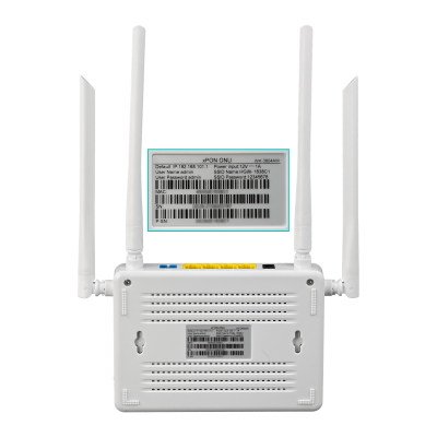 WK-3804AW WOLCK ONU XPON Doble Banda WiFi AC 2,4/5GHz 4-Puertos 1000Mbps 1-PON-SC/PC Incluye Fuente 12V