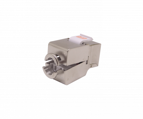 KP5SL LINKMADE Conector Keystone Blindado Cat5e Plata STP FTP F/UTP U/FTP Insertable