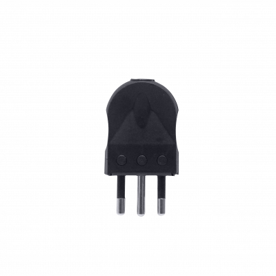 EMV2T REMA 2P+T Negro 10A SEC-49028 Enchufe Macho Volante con-Tierra