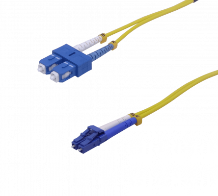JFSLC15 15mt LC-SC/UPC MonoModo SM Duplex Jumper Cable Fibra 9/125um 3mm
