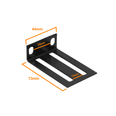 RK2 LINKMADE Soportes de Montaje de 44mm con Aletas para Instalar Equipo 1U en Bastidor de 19 Pulgadas