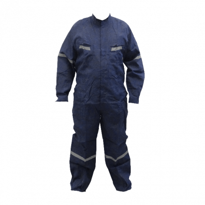 OVEROL-XXLA Overol Talla XXL Azul Altura 180cm 50/52 en Popelina de Poliéster con Bandas Reflectantes