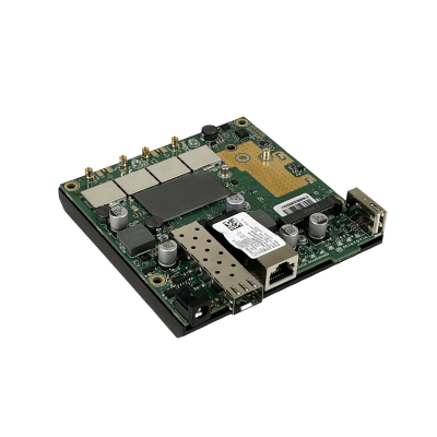 L23U MIKROTIK Punto de Acceso Inalámbrico WiFi 6, Puerto 1-1000 SFP-2.5G, Ranura 1-MiniPCIe, USB, 1-Slot SIM, Banda Dual 2.4/5GHz, Alimentación 24Vdc