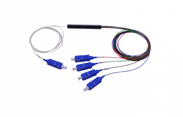 SPLITTER-04C 1x4 SC/UPC Divisor PLC EPON GPON 200cm G657A1 0,9mm 1260-1650nm