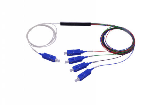 SPLITTER-04C 1x4 SC/UPC Divisor PLC EPON GPON 200cm G657A1 0,9mm 1260-1650nm