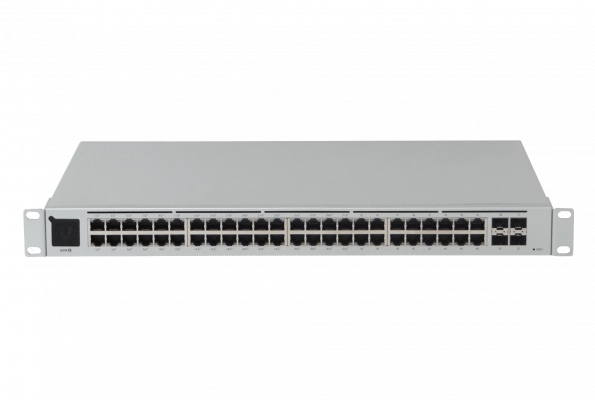 USW-48-POE-LIQ. REACONDICIONADO UBIQUITI Conmutador 195W-total 48-1000(32-PoE48af/52at) 4-SFP requiere-UniF