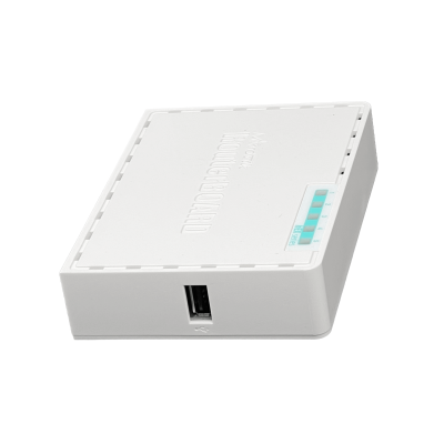 HEX-POE-LITE MIKROTIK requiere-cable 5-100 PoE-entrada/salida-12W USB L4 64mb incluye/24V RB750UPr2