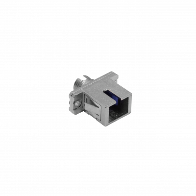 FASCF Acoplador Metálico Simplex Monomodo FC-SC para Fibra Óptica Adaptador para Panel o Caja de Distribución