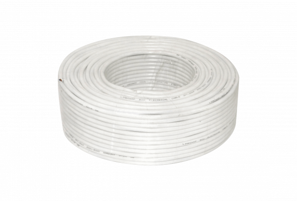 WORDON7-2 Blanco 2x0,75mm 100mt Conductor Eléctrico RVV 4-6AMP 2x0.75mm PVC