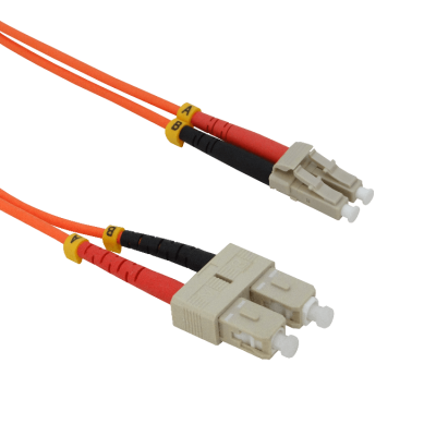 JFMLC1. 1mt LC-SC OM1 MultiModo MM Duplex Jumper Fibra 3mm 62.5/125um