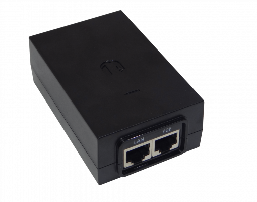 POE-24-30W UBIQUITI Inyector PoE Gigabit 24VDC 30W 1,25A con Protección ESD Sin Cable