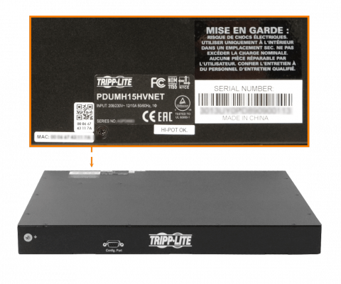 PDUMH15HVNET. TRIPPLITE Distribuidor Potencia Ethernet 8-C13 1-100 1-DB9 1-C14 1U-Rack 208-230VAC
