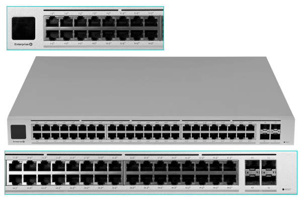 USW-ENTERPRISE48-POE UBIQUITI 48-2500-PoE 720W-tot 4-SFP+10G req-UniFi Switch AdminL3 opc-U