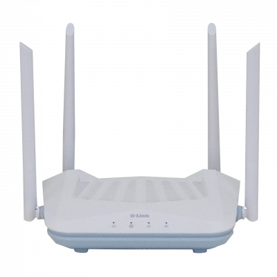 R15 D-LINK Enrutador WiFi 6 AX1500 Doble Banda (5GHz a 1200Mbps + 2,4GHz a 300Mbps) con 4 puertos Gigabit (1 WAN) y Antenas Fijas