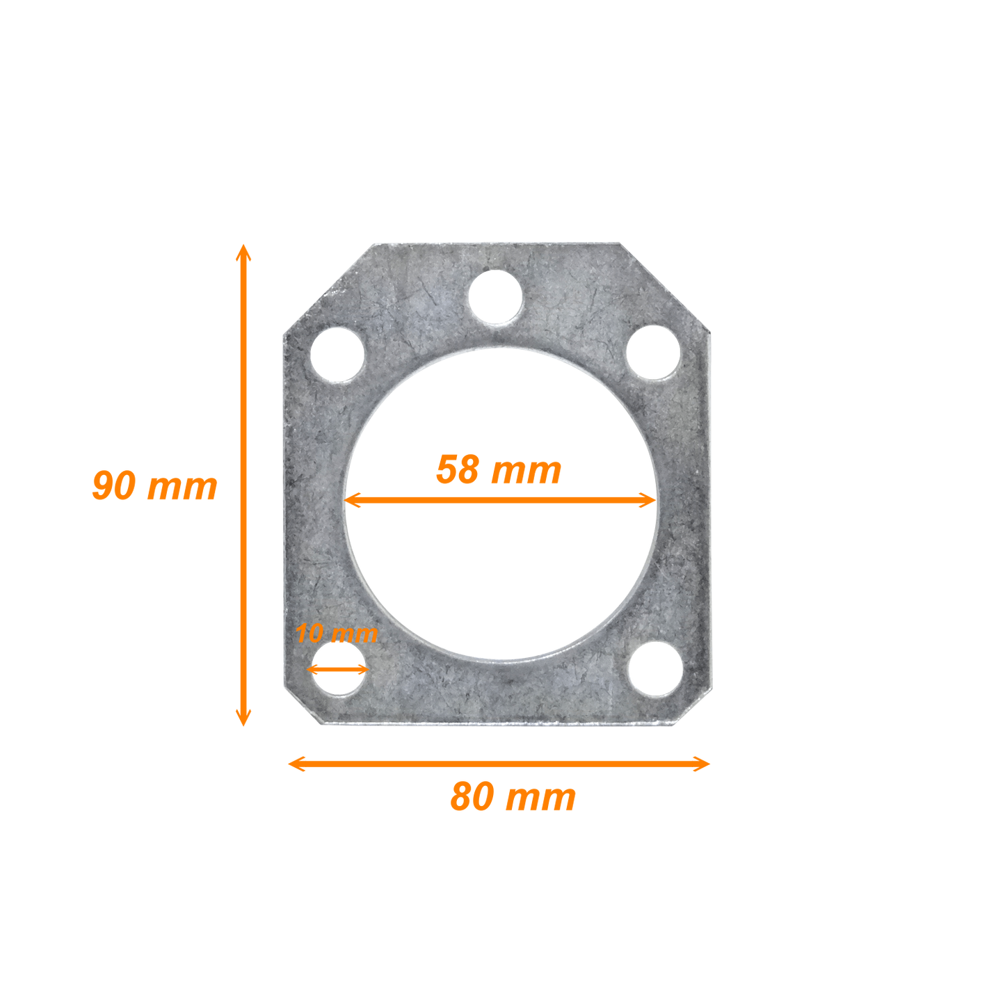 MAST-GP57 LINKMADE Placa de Repuesto para Mástil Guy Plate de 57mm