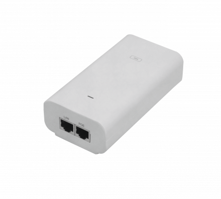 POE-54V-80W-LIQ USADO UBIQUITI Inyector PoE 54V 80W p/EdgePoint 2-RJ45 Gigabit req-Cab