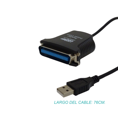 Y-120 USB-AM Paralelo-CEN36M para Impresora Chipset Prolific Cable-140cm
