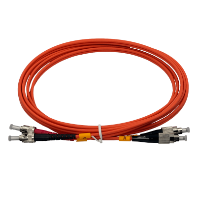 JFMFT3 Latiguillo de fibra dúplex multimodo OM1 FC-ST de 3 metros, 62.5/125 µm, cubierta LSZH
