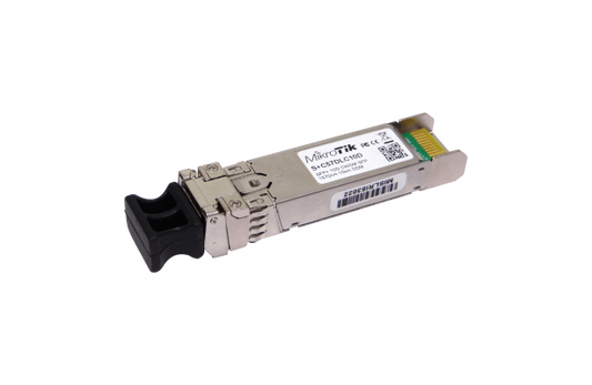S+C57DLC10D MIKROTIK Transceptor Óptico 1570nm 10G Monomodo 10km Doble LC SFP+ DDM para Multiplexor CWDM-MUX8A Individual