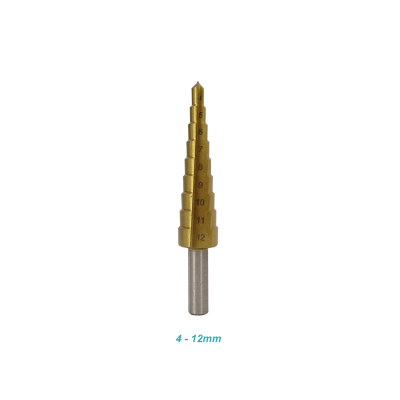 BROCA-PINO3 FERRETOOLS Juego 3-Brocas Árbol 4-12 4-20 4-32mm p/Acero HSS Graduadas