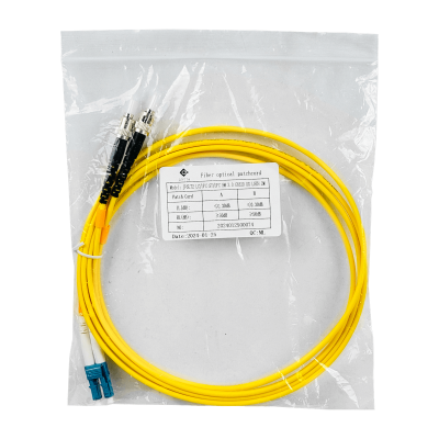 JFSLT2 2mt LC-ST/UPC MonoModo SM Duplex Jumper Cable Fibra 9/125um 3mm LSZH