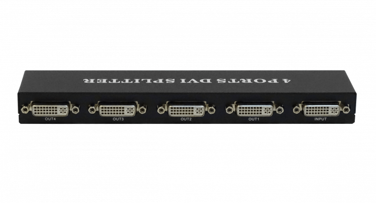 DVI-1X4 Distribuidor 1x4 DVI/D/Dual-M 1080p 1-entrada 4-salida inc-5V-1A-USB-AH