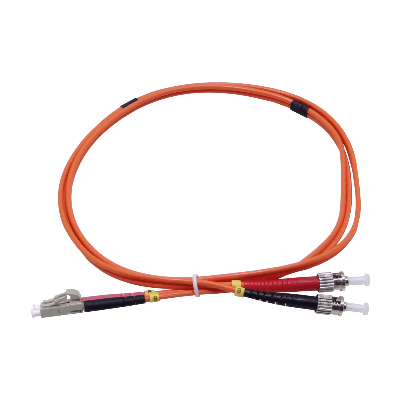 JFMLT1. 1mt LC-ST OM1 MultiModo MM Duplex Jumper Fibra 3.0mm 62.5/125um LSZH