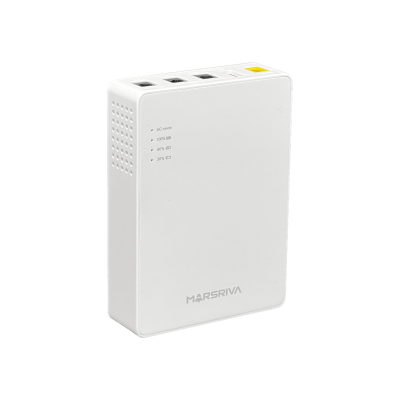 DC-UPS-10 UPS CC 37Wh 10000mAh entrada:12V-2A salida:5V 9V/2A 12V/1,5A USB/Conector Batería-Litio