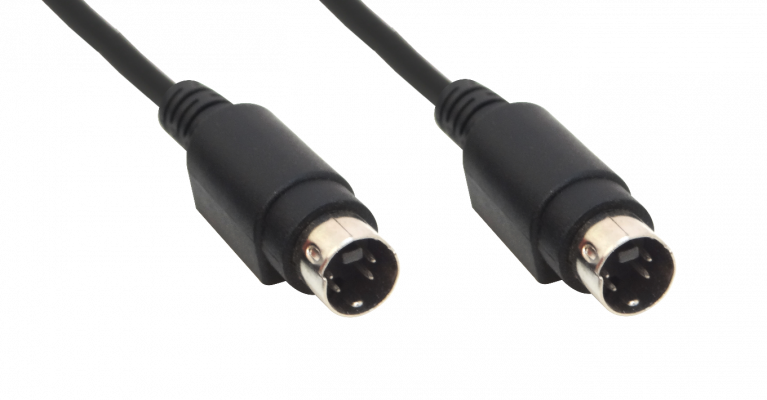 S-VIDEO Cable 1mt S-VIDEO 100cm Negro 4-pin mini-DIN