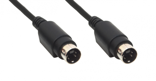 S-VIDEO Cable 1mt S-VIDEO 100cm Negro 4-pin mini-DIN