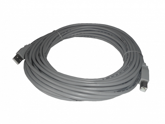 USBAB10. Cordón USB 2.0 de 10 metros con conectores tipo A macho a tipo B macho (AM-BM)