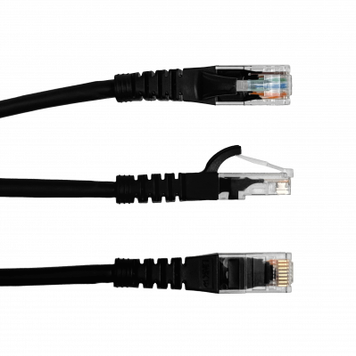 CPN-15L. CABLE DE PARCHEO MULTIHILO INYECTADO LINKMADE CAT5E LSZH NEGRO DE 1,5 METROS