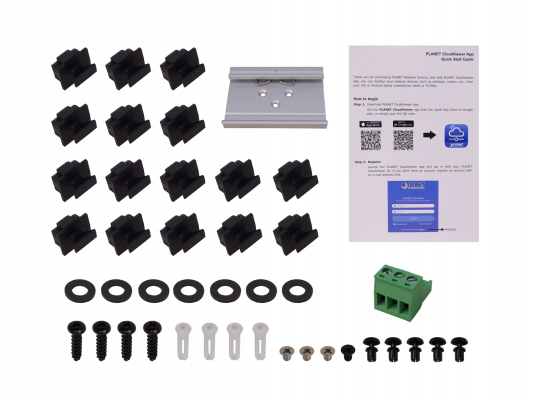 WGS-42 PLANET 16 puertos 10/100/1000 PoE+ 2 ranuras SFP 240W Conmutador Industrial Gestionable para montaje en Riel-DIN 48/54VDC